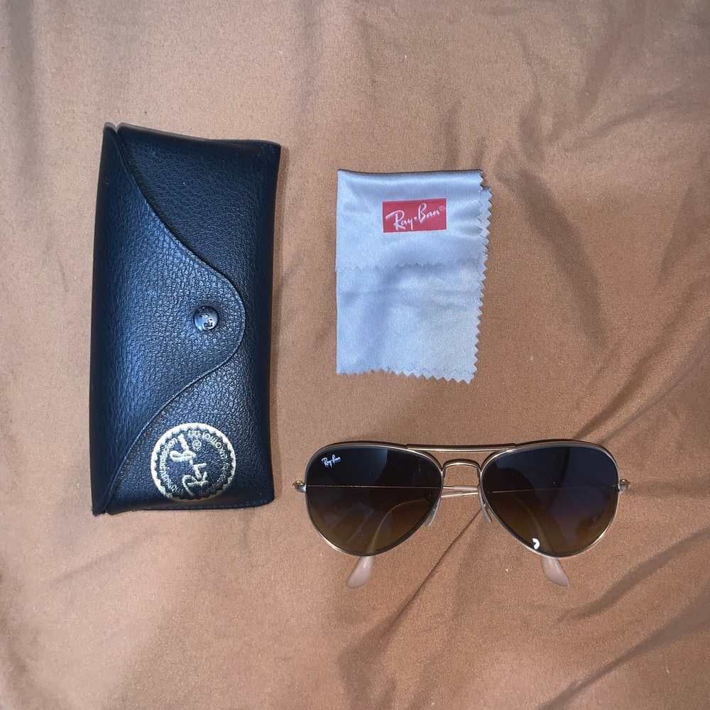 Authentic Raybans Aviator Sunglasses